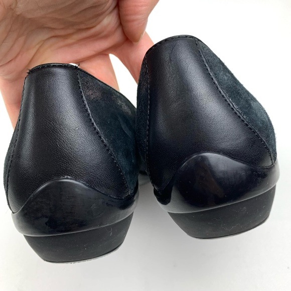 Dansko Loafers Olena Metallic Leather Comfort Slip on Flats Button Sz 40 9.5-10 - Picture 4 of 9